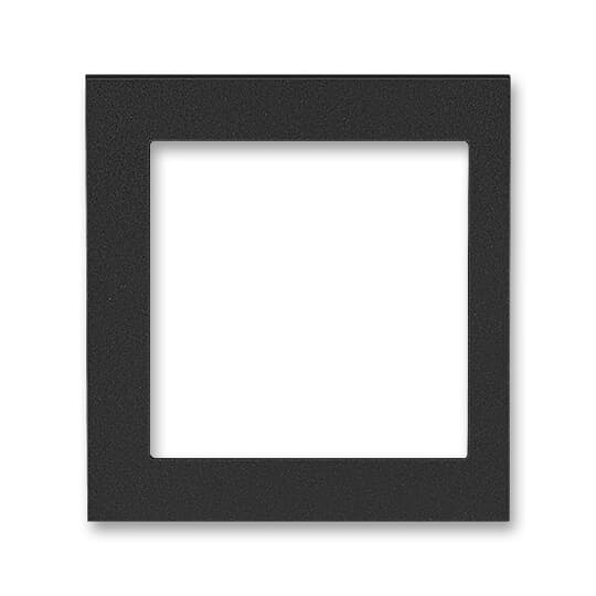 3901H-A00255 63 Rámeček jednonásobný s otvorem 55×55, krajní, onyx